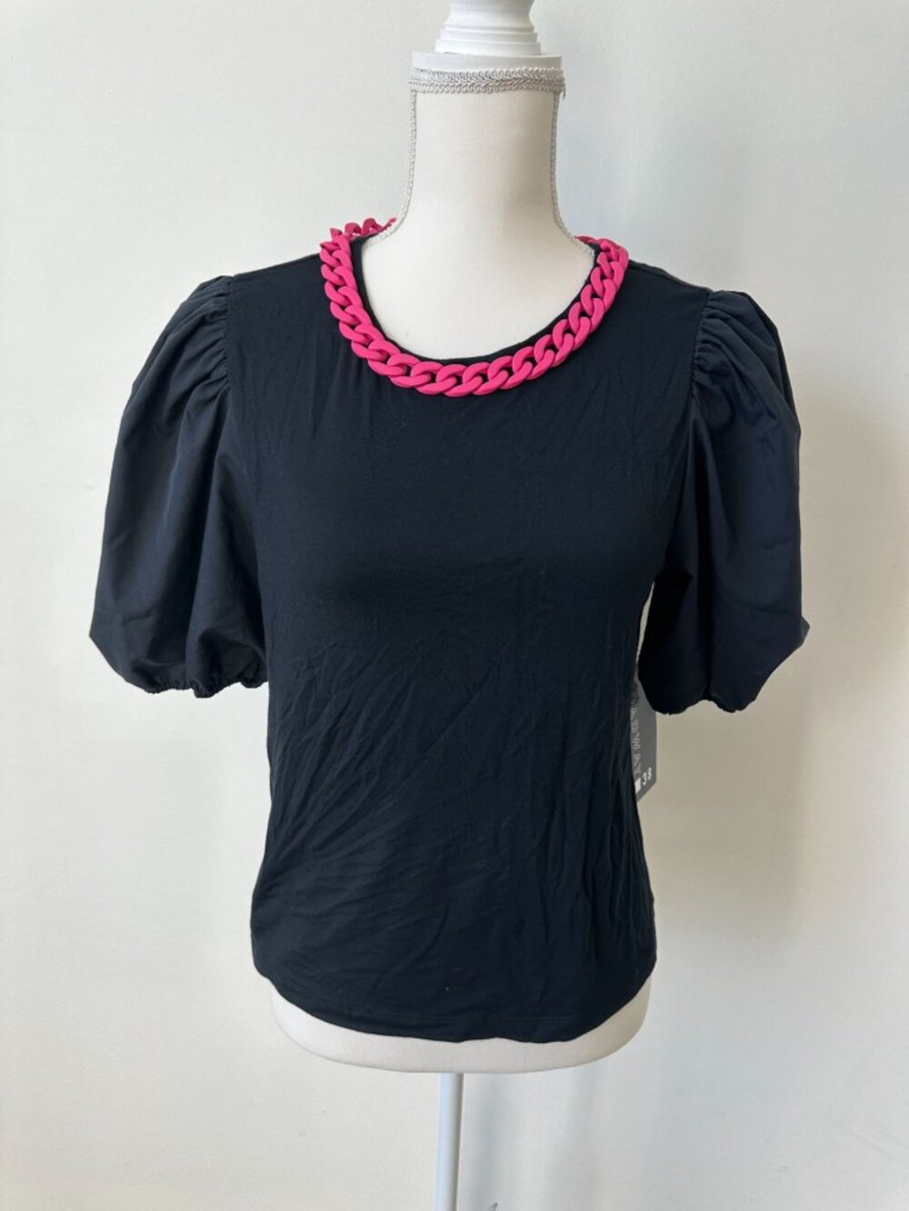 BROADWAY38 Pink Chain Detail Top Size Medium NEW